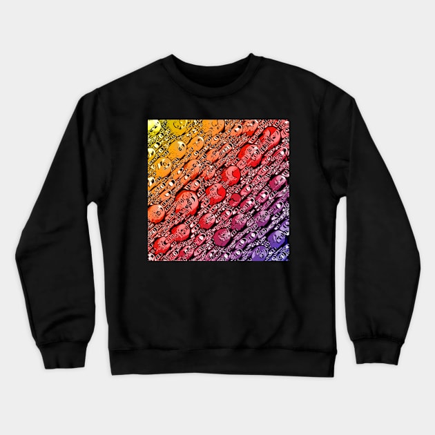 Gradient of Shapes Crewneck Sweatshirt by perkinsdesigns